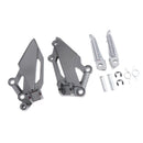 Pair Titanium Motorcycle Foot Pegs Footrests Brackets for Kawasaki EX250R Ninja 2013