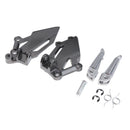 Pair Titanium Motorcycle Foot Pegs Footrests Brackets for Kawasaki EX250R Ninja 2013
