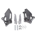 Pair Titanium Motorcycle Foot Pegs Footrests Brackets for Kawasaki EX250R Ninja 2013