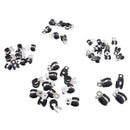 44Pcs Stainless Steel Rubber Cushion Cable Pipe Clamps with Storage Case
