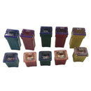 10Pcs Car Upfitters Automotive Square Shaped Assortment Fuse Kit 20A 30A 40A