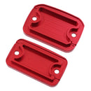 2Pcs Red Motorcycle Brake Clutch Cylinder Reservoir Cover Cap for Ducati 696 2008-2014