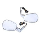 Motorcycle Rear View Mirrors LED Turn Signals for Harley VRSCF 2009 2010 2011 2012 2013 2014 2015 2016 2017