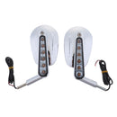 Motorcycle Rear View Mirrors LED Turn Signals for Harley VRSCF 2009 2010 2011 2012 2013 2014 2015 2016 2017