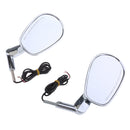 Motorcycle Rear View Mirrors LED Turn Signals for Harley VRSCF 2009 2010 2011 2012 2013 2014 2015 2016 2017