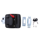 Black Entry Door Lock Latch Handle Knob Deadbolt For RV Camper Trailer Door