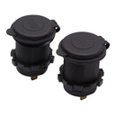 2 Pieces Dual USB Port Charger for Motorcycle Boat RV SUV (Orange & Green)