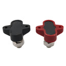 Red + Black Stainless Steel Insulated Terminal Block Heavy Duty 3/8" Stud