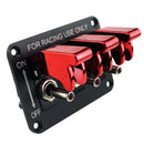 Boat Marine Racing Car 3-Gang LED Rockers Engine Start Switch Flip-up Ignition Toggle