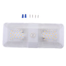 Double LED RV Dome Light with 3-Way Switch and Removable Lenses. Perfect Interior 12V 5W Lighting for RVs, Motorhomes, Campers, 5th Wheels, Trailers