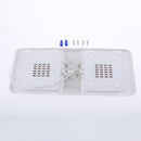 Double LED RV Dome Light with 3-Way Switch and Removable Lenses. Perfect Interior 12V 5W Lighting for RVs, Motorhomes, Campers, 5th Wheels, Trailers