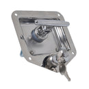 T-Handle Tool Box Lock Marine RV Door Latch with Gaskets & 2 Keys Stainless Steel Polished