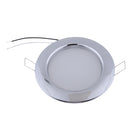 Chrome RV Boat Recessed Ceiling Light LED Panel Light DC 24V 4.5W Cool White