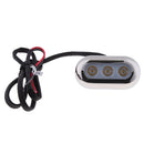 12-28V Marine/Boat Underwater LED Warm White Light w/ Stainless Steel Bezel
