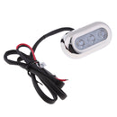 12-28V Marine/Boat Underwater LED Warm White Light w/ Stainless Steel Bezel