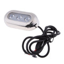 12-28V Marine/Boat/Yacht Underwater LED Blue Light w/ Stainless Steel Bezel