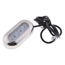 12-28V Marine/Boat/Yacht Underwater LED Blue Light w/ Stainless Steel Bezel