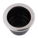 Plastic Cup Drink Holder W/ Stainless Steel Trim For Marine Boat Rv Camper
