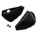 2Pcs Motorcycle Left & Right Battery Cover for Harley Sportster XL883 XL1200 X48
