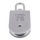 75mm Single Sheave Pulley Block with Swivel Eye 304 Stainless Steel