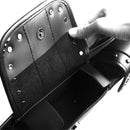 Universal Fitting 3 Pouch Pocket Windshield Bag for Harley Motorcycle Black