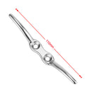 Universal 110mm /4" Flagpole Rope Cleat - Marine 316 Grade Stainless Steel