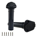 Pair 8.7'' Kayak Fishing Boat Deck Flush Mount Rod Holders+Cap Cover with Gaskets