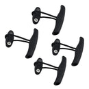 4pcs 4'' Plastic Kayak Canoe Carry Handle Pull Handle T-handle With Cord