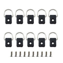 Marine 10 PCS Canoe Kayak Boat D-Ring Safety Deck Loop Mounting Tie Down Kit