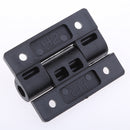 Boat RV Cabin Door Hatch Cabinet Plastic Marine Butt Hinges 56x43mm Black