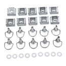 10 Sets Motorcycle Metal Quick Release Fairing Fastener D Ring 17mm Road Race or Trackday