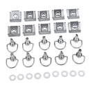 10 Sets Motorcycle Metal Quick Release Fairing Fastener D Ring 17mm Road Race or Trackday