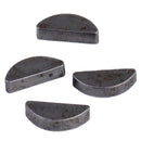 4x Metric Woodruff Key Set 12.5mm x 3mm x 2.5mm (L. x W. x Thickness)