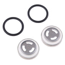 2 Set 18mm Motorbike Sight Len Mirror Seal Gaskets Fits for Brake Master Cylinder Reservoir