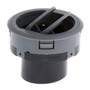 Grey RV Marine Yacht Round Air Vent Outlet Grill Ventilation 70x42mm