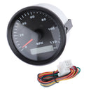 85mm 120MPH Motorcycle Stainless Steel Speedometer Odometer Waterproof