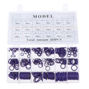 265 pcs Purple Rubber HNBR O-ring Assortment Kit automotive for Insulation Gasket Washer Seals faucet shower head/Car Vehicle Replacement