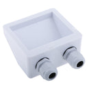 ABS Plastic Roof Twin Cable Entry Gland Box Solar Panel Satellite Aerial Motorhome Camper