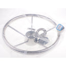 Boat Stainless Steel Steering Wheel 5 Spoke 13-1/2" for 3/4" Tapered Shaft