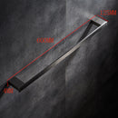 Bathroom Single Square Towel Rail Rack Holder 60 cm / 23.62 inches Hanger