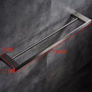 Bathroom Double Square Towel Rail Rack Holder 60 cm / 23.62 inches Hanger