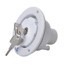 Universal White Gravity/City Water Hatch Fill Dish Lock Keys RV Trailer