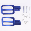 2pcs CNC Racing Footpegs Foot Pegs For Pit Bike XR50 CRF50 XR SDG SSR Blue
