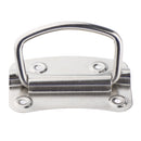Polished Stainless steel Pull Ring Handle 100 x 73mm Marine Hatch Locker Cabinet Lift
