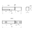 Heavy Duty Weldable Steel Gate Hinge 95mm Weld-On Barrel Ball Bearing Silver