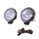 2pcs 7'' 100W Driving Lights HID Xenon 12V Trucks SUV Spot Work Light Red