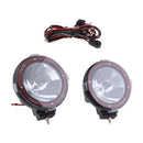 2pcs 7'' 100W Driving Lights HID Xenon 12V Trucks SUV Spot Work Light Red