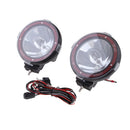 2pcs 7'' 100W Driving Lights HID Xenon 12V Trucks SUV Spot Work Light Red