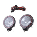 2pcs 7'' 100W Driving Lights HID Xenon 12V Trucks SUV Spot Work Light Red