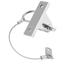 Marine Grade 316 Stainless Steel Boat Deck Hinge Bimini Top 90Â° Quick Release Pin & Lanyard
